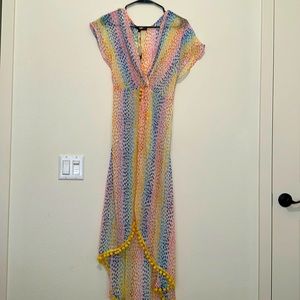 Colorful beach cover up